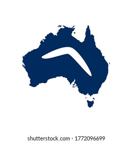 Australia map icon vector design template