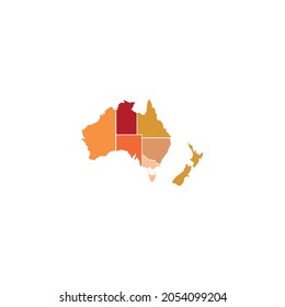 Australia map icon vector illustration design.