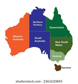 Australia map icon vector illustration symbol design