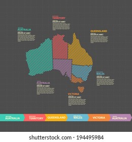 Australia Map Infographic