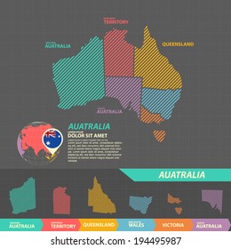 Australia Map Infographic