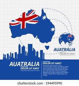 Australia Map Infographic