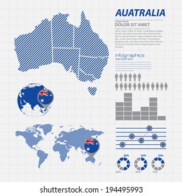 Australia Map Infographic