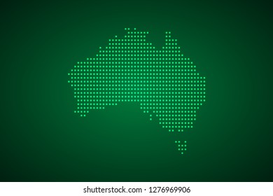 Australia map, internet line, connected points. Australia map with dot .Vector illustration Eps 10.