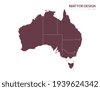 australia map red states