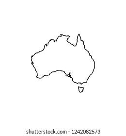 Australia map outline