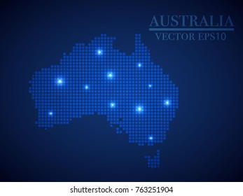 australia map page symbol for your web site design australia map logo, app, UI. Wire frame 3D mesh polygonal network line, design sphere, dot and structure. australia map.vector illustration eps 10.