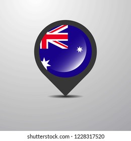 Australia Map Pin