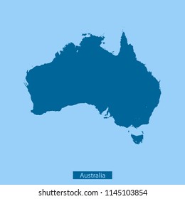 Australia map vector