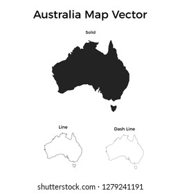 australia map vector