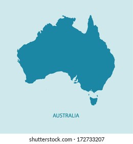 AUSTRALIA MAP VECTOR