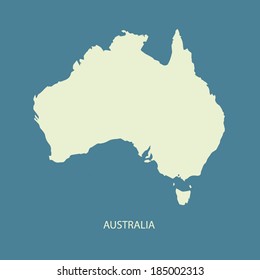 AUSTRALIA MAP VECTOR