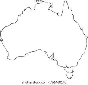 Australia map Vector