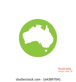 Australia asigna plantilla de diseño de vectores con logotipo de iconos