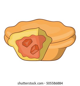 Australia meat pie icon. Cartoon illustration of Australia meat pie vector icon for web design