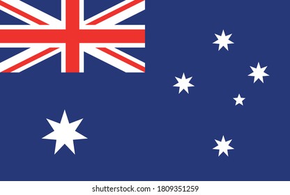 Australia nation flag design template