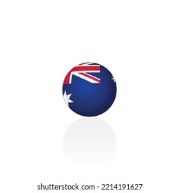 Australia national flag on soccer ball vector graphics - Powered by Shutterstock - Get 15% off with code: PIKWIZARD15