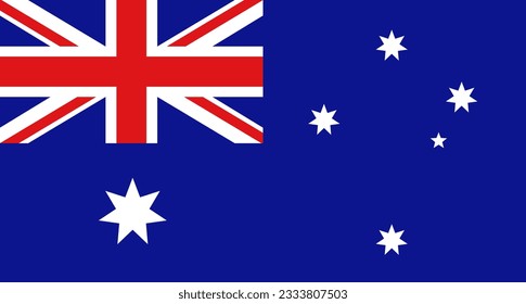 Australische Nationalflagge - Vektorgrafik