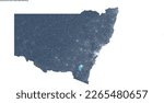 Australia NSW map with meshbloc