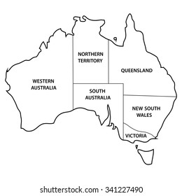 Mapa de Australia