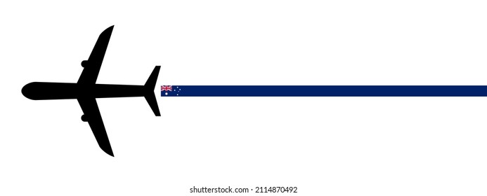 australia plane icon vector illustration. isolated on white background