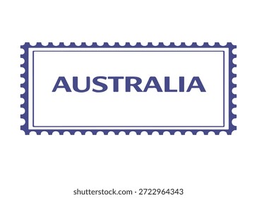 Ícone do vetor do selo postal da Austrália sobre um fundo branco
Carimbo de correio vetorial sobre fundo branco