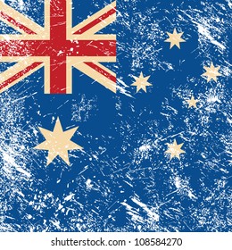 Australia retro flag