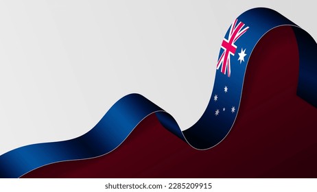 Australia ribbon flag background. Element of impact for the use you want to make of it.