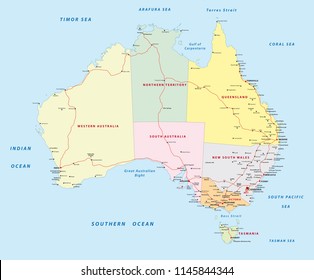 australia road map