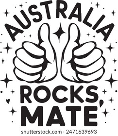 Ilustración vectorial de Australia Rock Mate