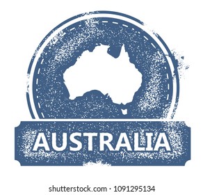 Australia Rubber Stamp
