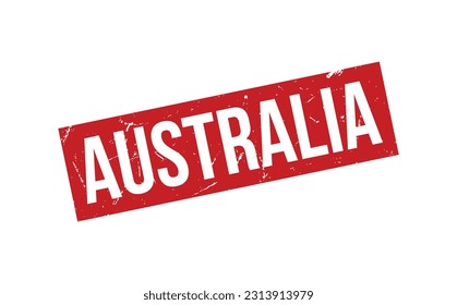 Australia Rubber Stamp Seal Vector