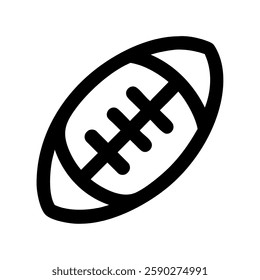 Australia rugby ball outline illustration