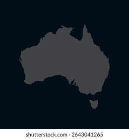 Australia 's Geographic Outline Map	