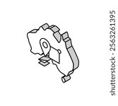 australia shipment tracking isometric icon vector. australia shipment tracking sign. isolated symbol illustration