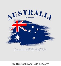 Australia slogan for t shirt printing, tee graphic design.  