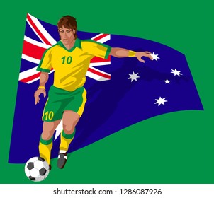 Australia Soccer player in action