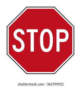 Australia Stop Road Sign