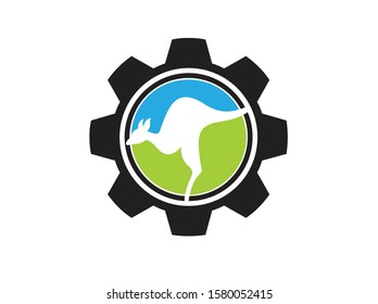 Australia Technology Logo Template Vector