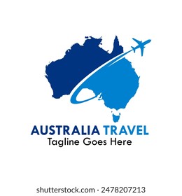 Australien Reisedesign Logo Vorlage Illustration