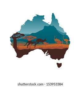 Australia travel design template