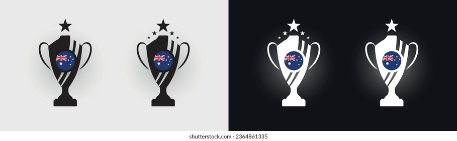 Australischer Pokal-Pokal-Fußballmeister, Vektorgrafik