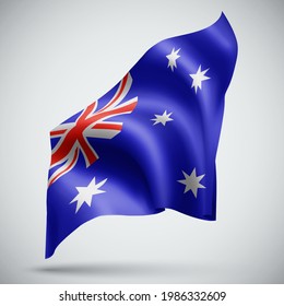 Australia,  vector 3d flag isolated on white background