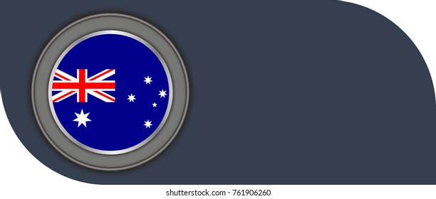 australia vector flag illustration. eps10.