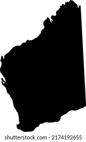 Australia vector map.Western Australia map