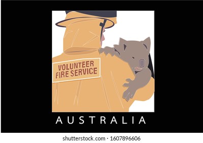 Australia volunteer fire service anda coalama