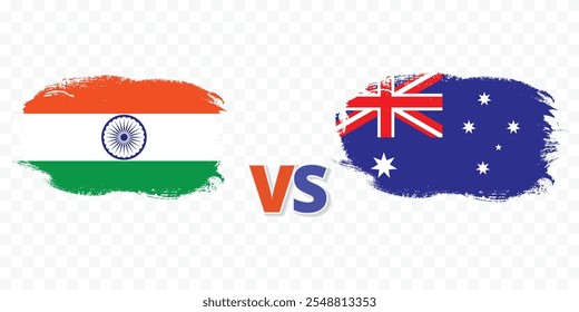 Australia vs India Cricket o Copa Mundial de Anuncio de partido de fondo transparente