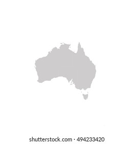australiaHigh map gray color