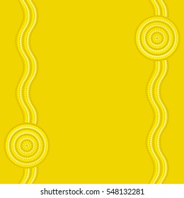 Australian Aboriginal art background in vector format.