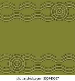 Australian Aboriginal art background in vector format.